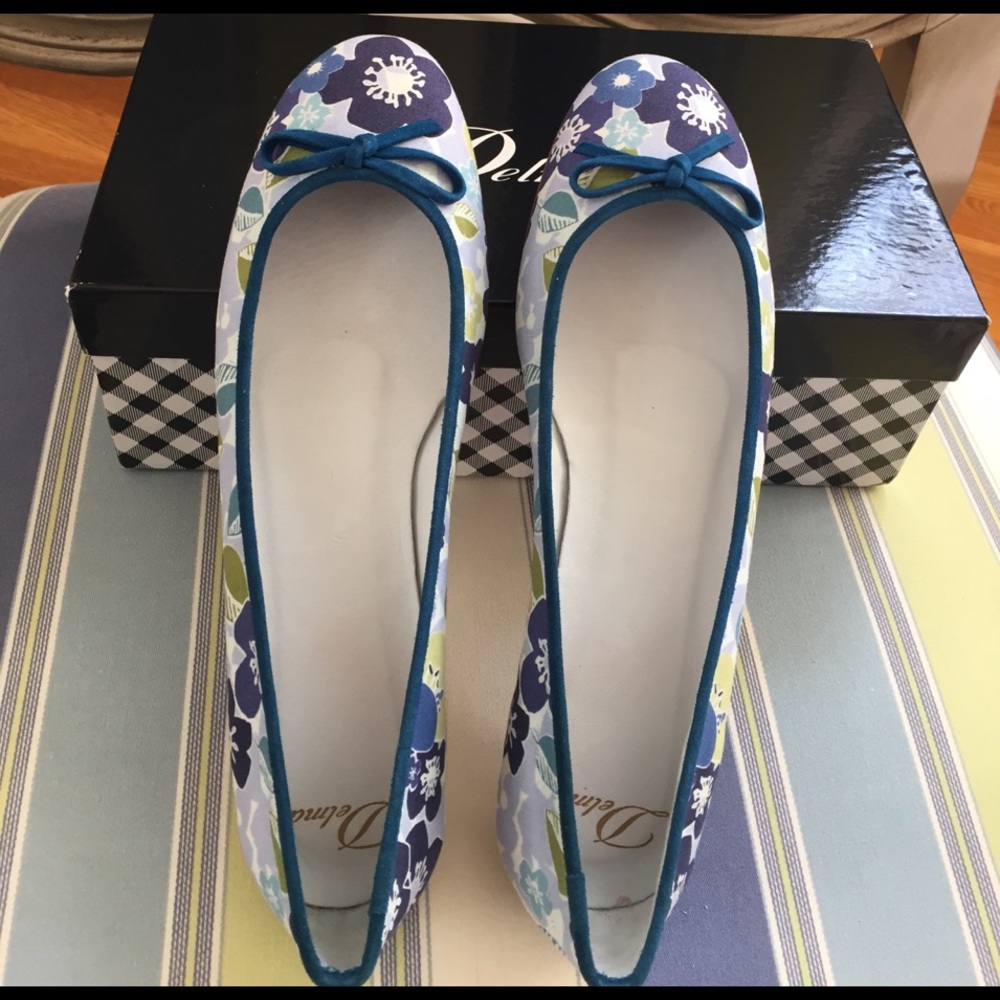 Delman Liberty fabric ballerina flats - NEW